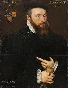 Anthonis Mor Portrait of a Gentleman oil on canvas